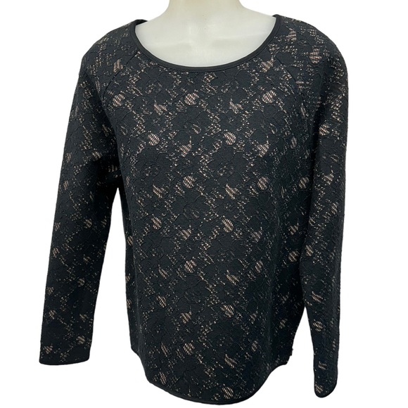 Scotch & Soda Tops - Vintage MAISON SCOTCH No. 10 Sz XS P Black Pink Floral Raglan Long Sleev…